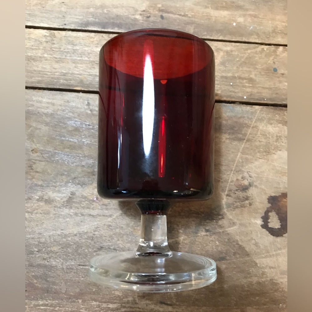 Vintage ruby glasses set of 6